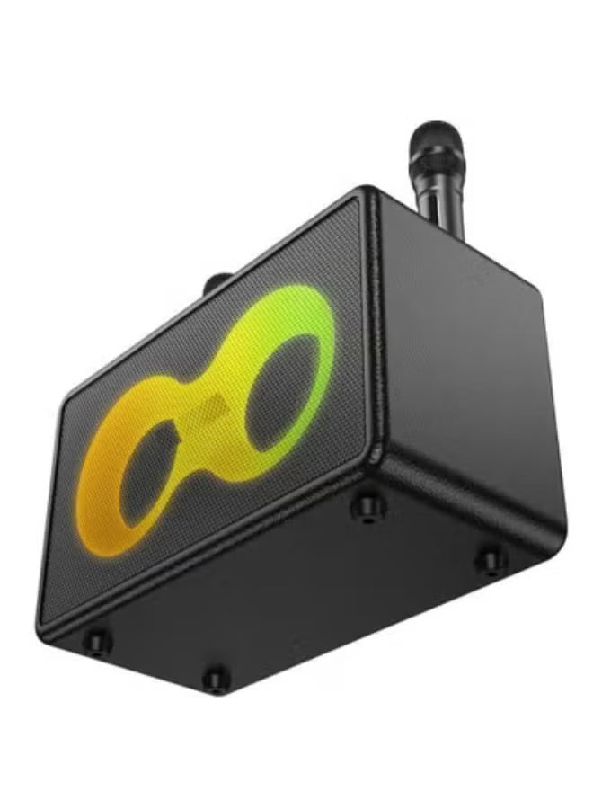 مكبر صوت وولف محمول بتقنية البلوتوث مع مشغلات مزدوجة كاملة النطاق بقوة 15 وات، ومكبر صوت عالي التردد بقوة 5 وات، ومخرج ذروة بقوة 60 وات