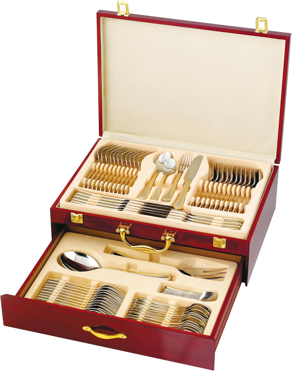 72PCS Premium Stainless Steel Silverware Cutlery Set