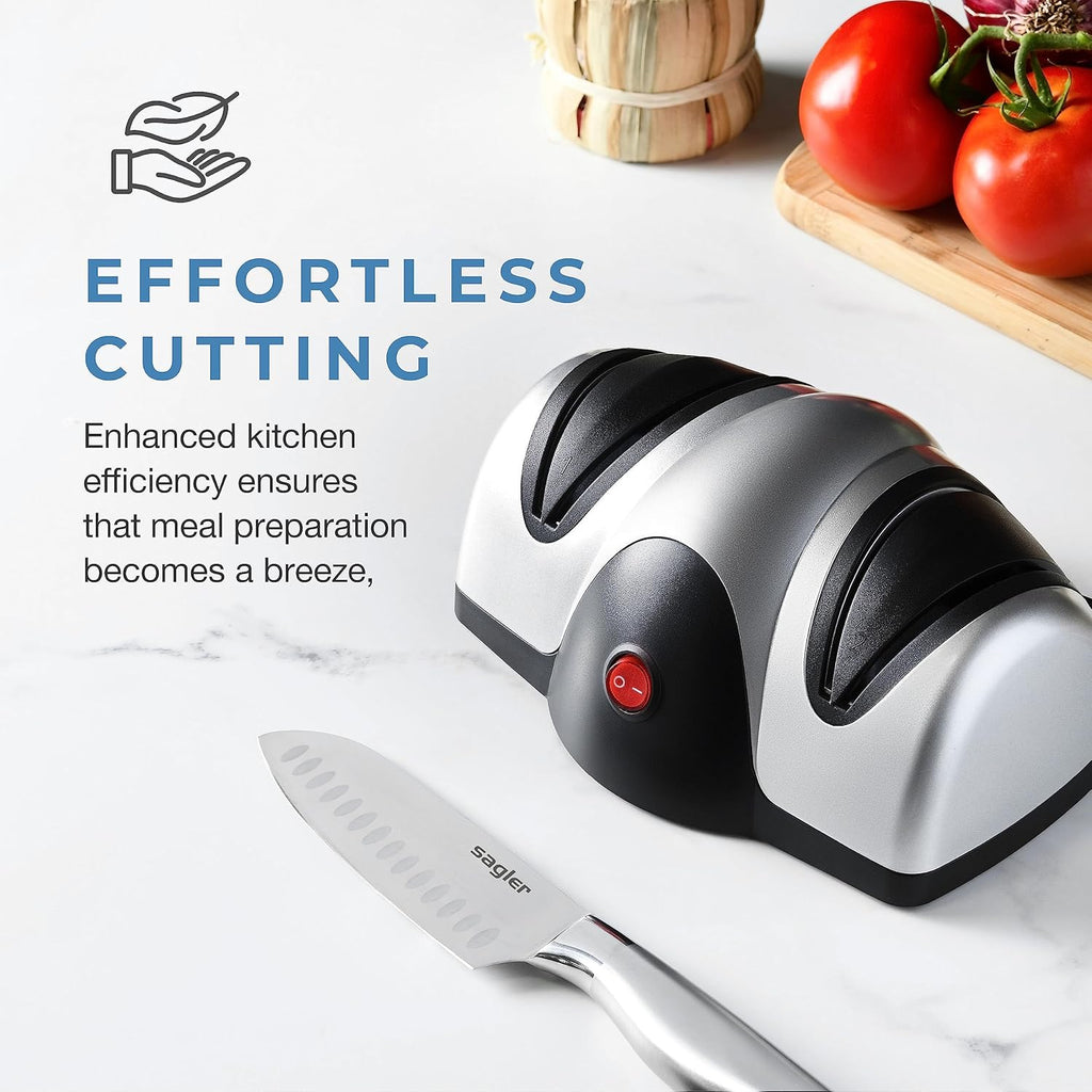 Electric Knife Sharpener Multifunction Fast Grindstone Electric 2 Stage Sharpener Knives Scissors Screwdrivers