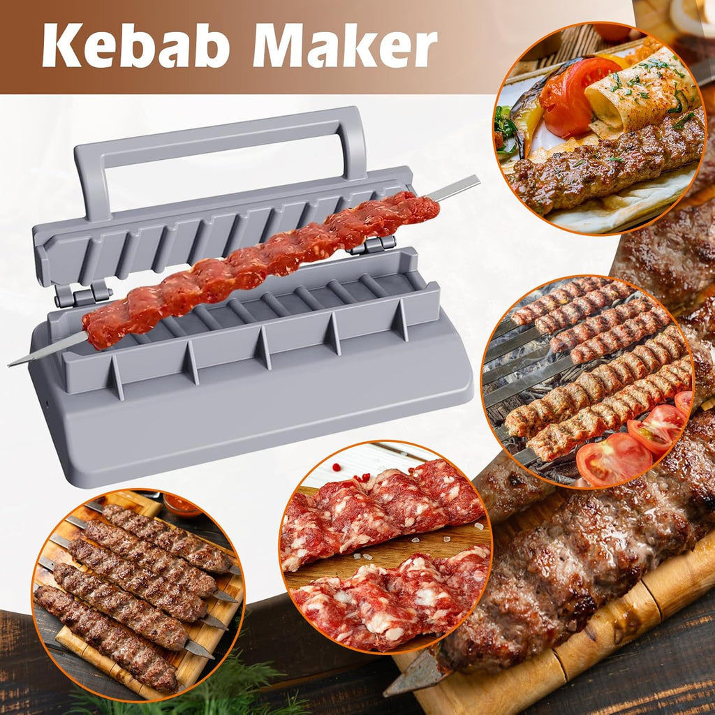 Large Grey Plastic Kebab Press: Kebab Machine –Manual Kebab Mould