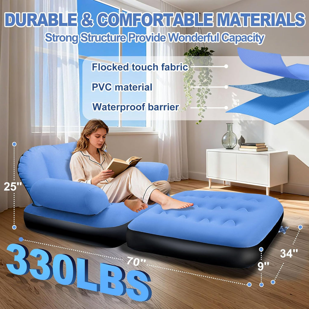 Folding Inflatable Sofa With Pull Out Couch