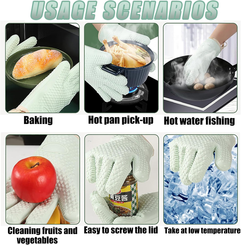 Heat Resistant Waterproof & Non-Slip Oven Mitt 1 pc