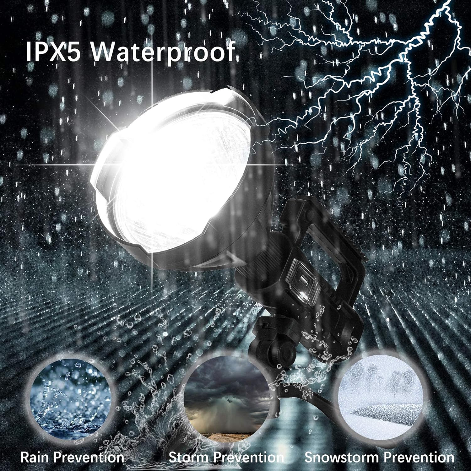 FLASHLIGHT Rechargeable  90000 Lumen Super Bright with Tripod