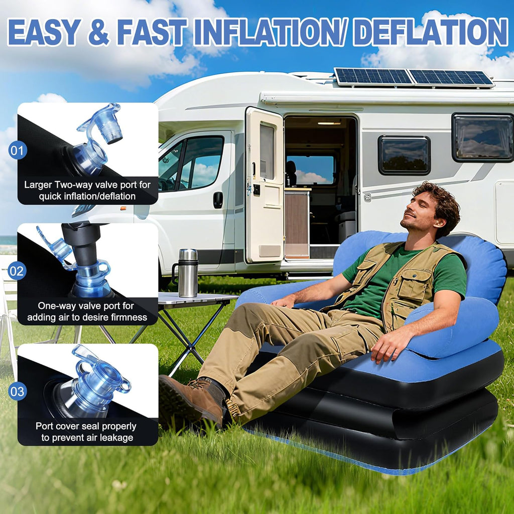 Folding Inflatable Sofa With Pull Out Couch
