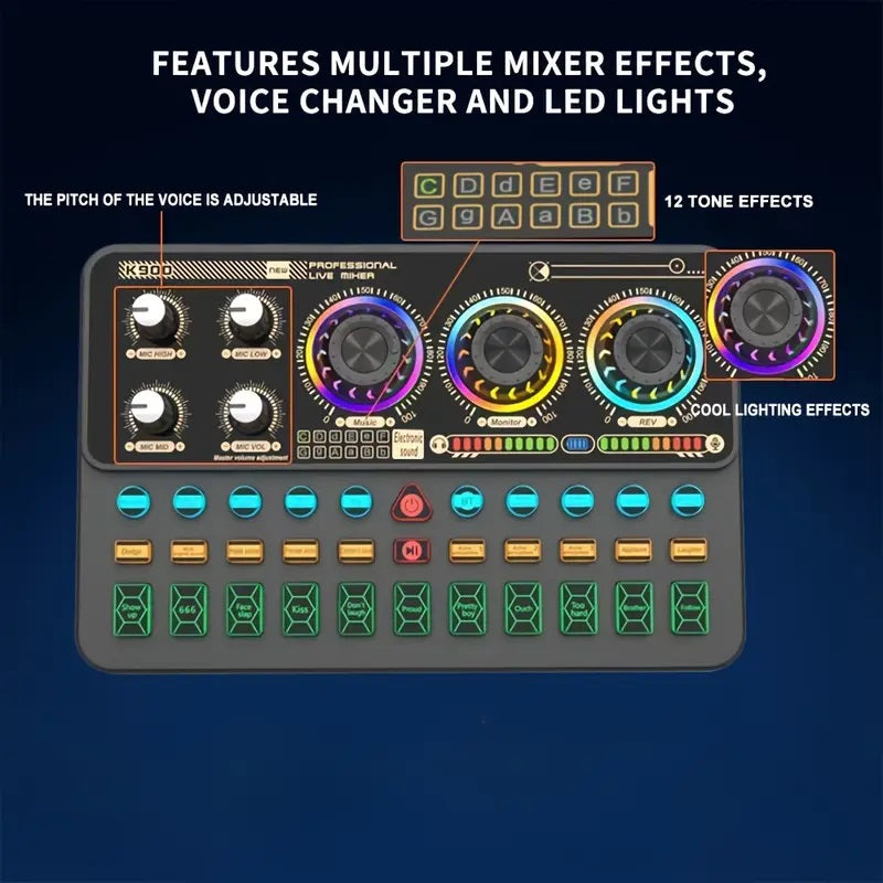 بطاقة صوت رقمية محمولة متعددة الوظائف SK900