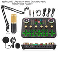 K600 Sound Card with BM800 Professional Metal-Chip Microphone Full Set
