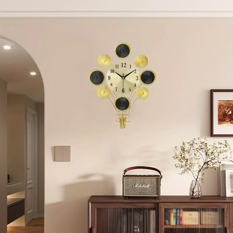 Unique Balloon Shape Nordic Design Metal Fancy Wall Clock
