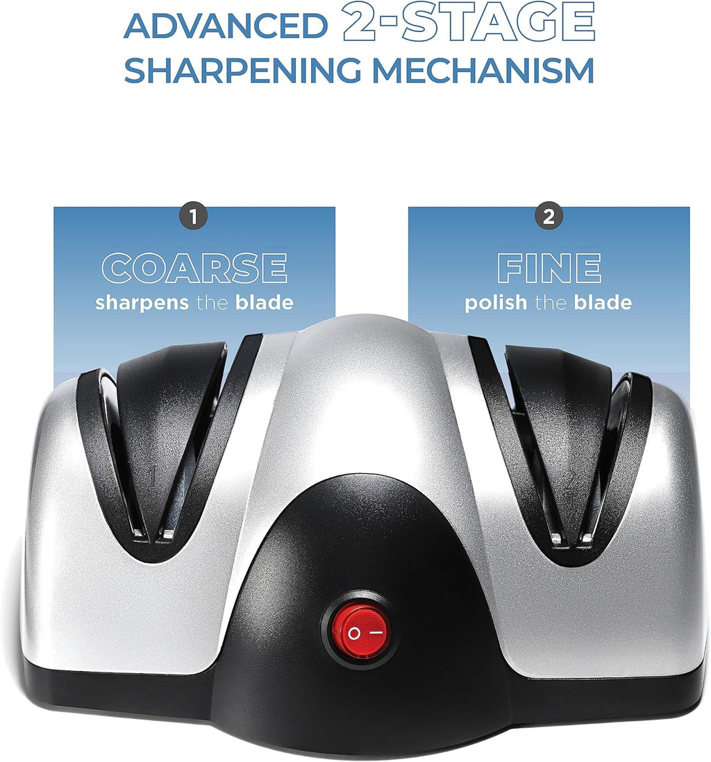 Electric Knife Sharpener Multifunction Fast Grindstone Electric 2 Stage Sharpener Knives Scissors Screwdrivers