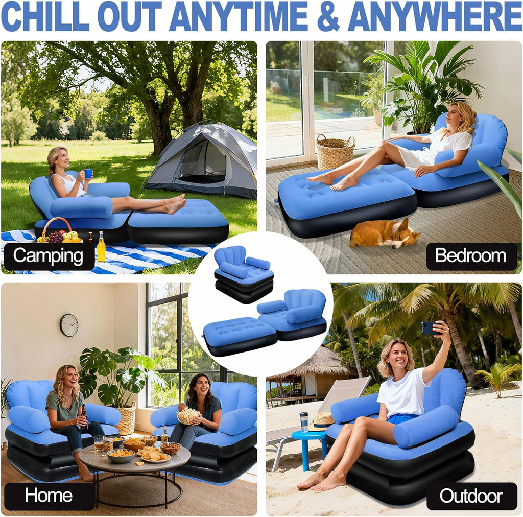 Folding Inflatable Sofa With Pull Out Couch