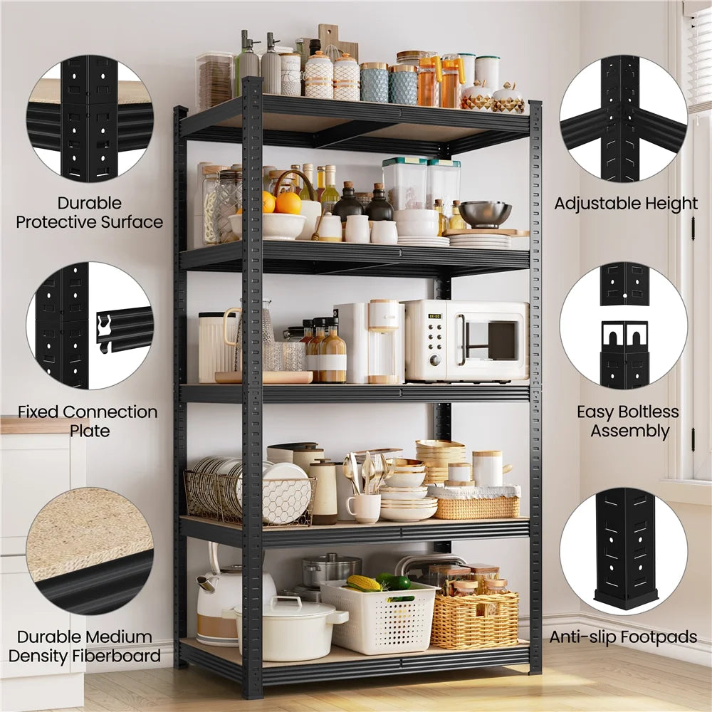 Heavy Duty Metal 5 Layers Storage Units Rack Shelf