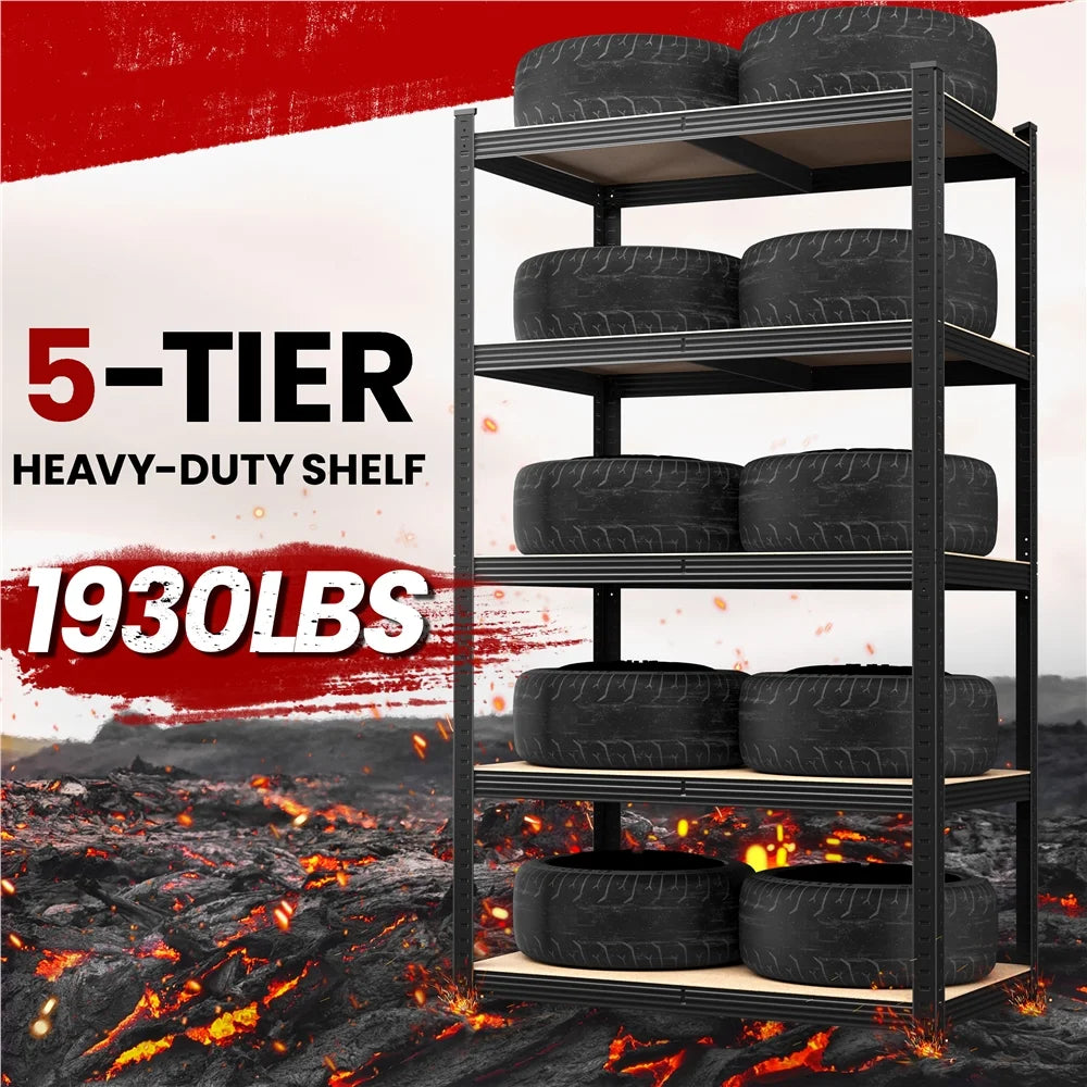 Heavy Duty Metal 5 Layers Storage Units Rack Shelf