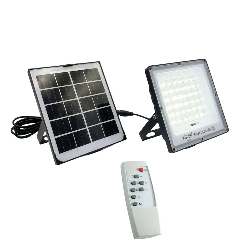 Buytiti EM137 60W Waterproof Solar Floodlight with Controller