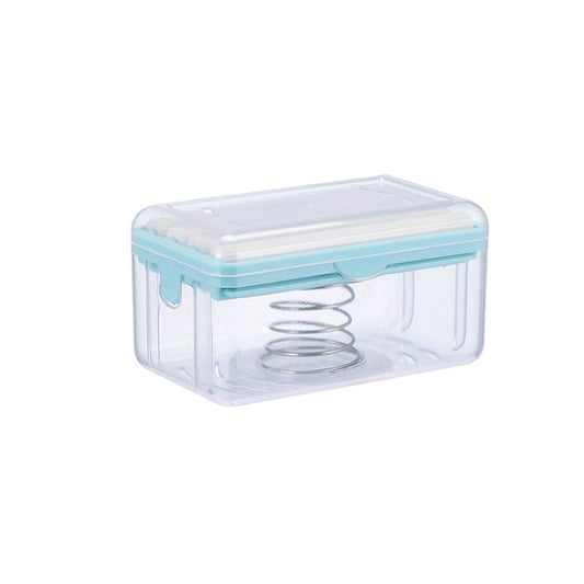 Soap Cleaning Storage Foaming Box, Soap Box with Bubbler, Transparent Soap Tray Soap Saver Box Case for Bathroom