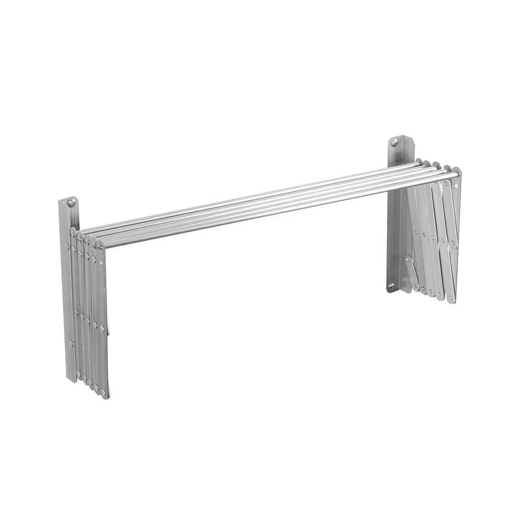 Aluminum Retractable Drying Rack Wall Mounted Clothes Folding Drying Rack for Laundry Room Bathroom