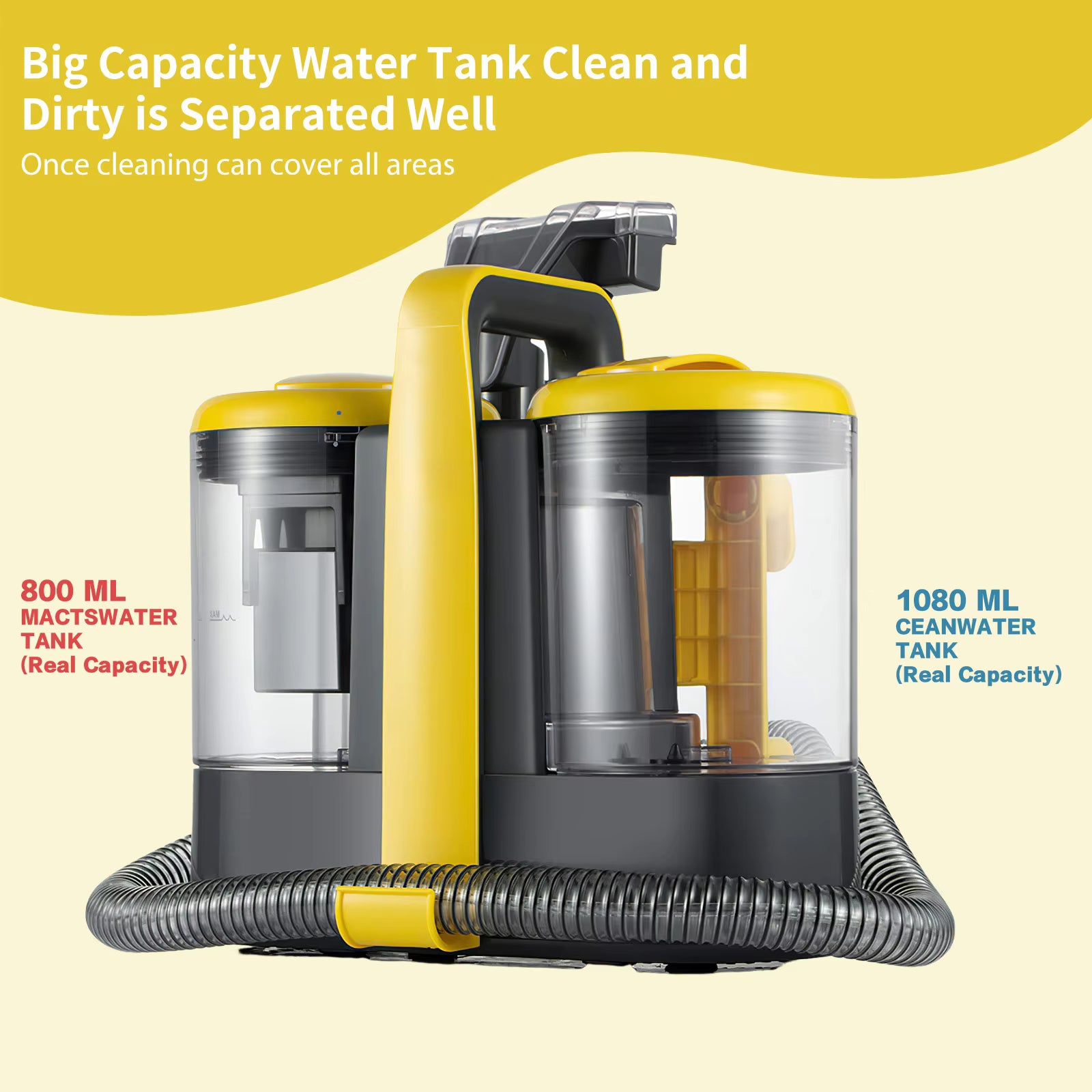 Raf Portable Carpet Cleaner 600W Handheld Multifunctional Corded Spot Clean Machine