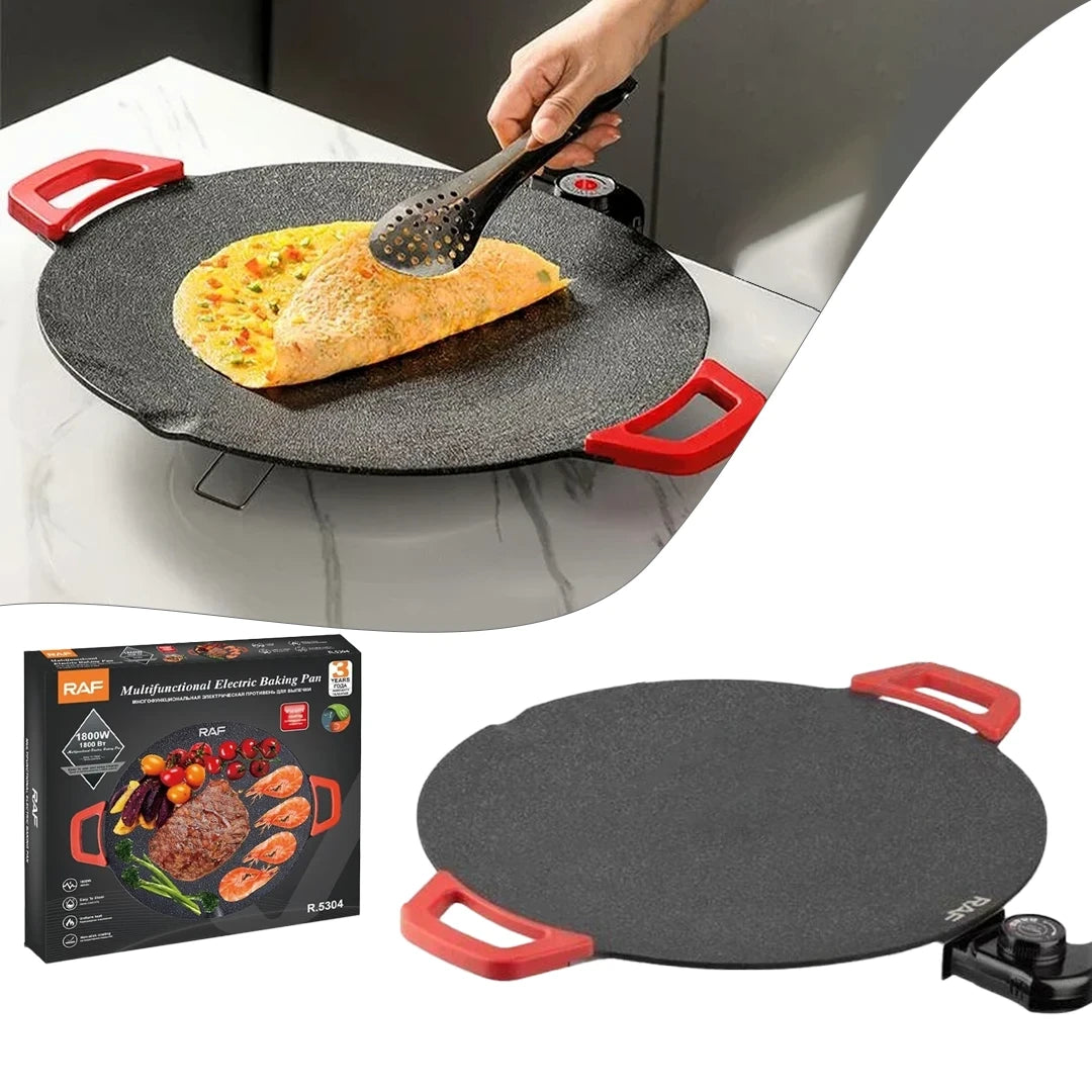 شواية كهربائية بدون دخان من راف، صينية خبز، مقلاة غير لاصقة، صانعة فطائر