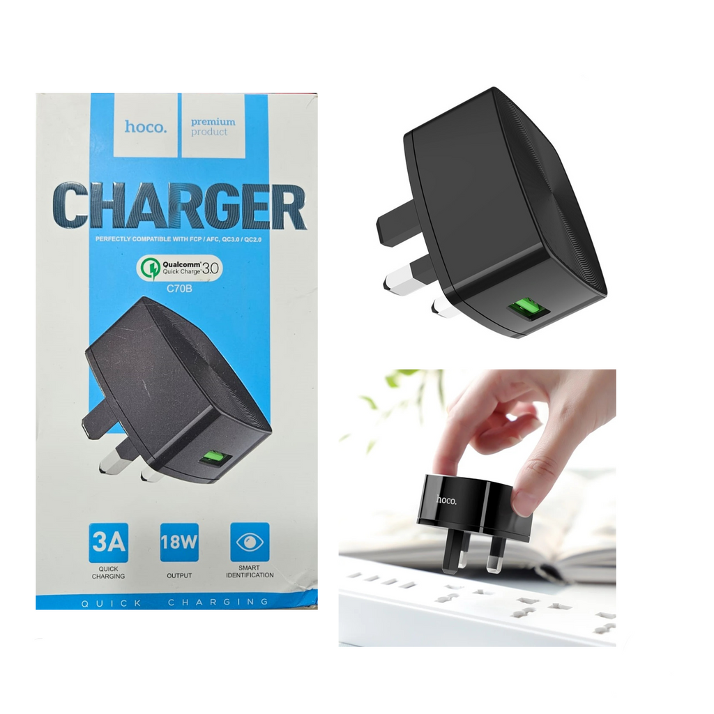 قابس شاحن USB سريع QC 3.0 من Hoco C70B