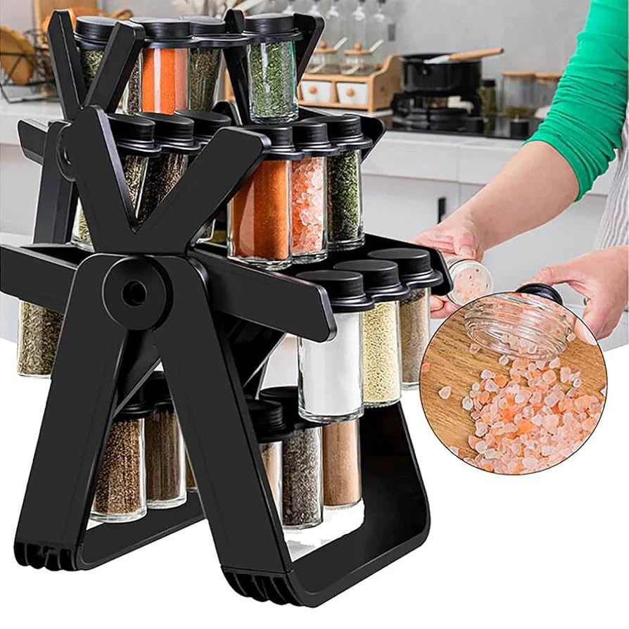 360° Rotating Kitchen Spice Rack