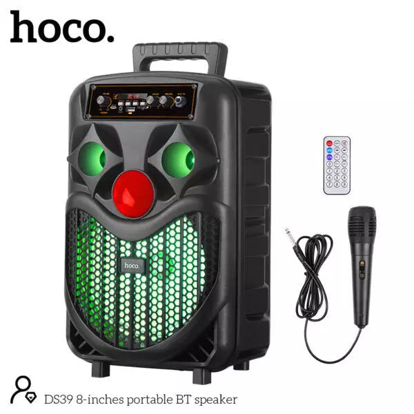 مكبر صوت HOCO DS39 محمول بتقنية البلوتوث مقاس 8 بوصات