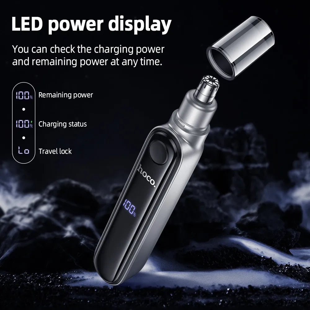 ماكينة تشذيب الأنف HOCO HP33 مع شاشة LED