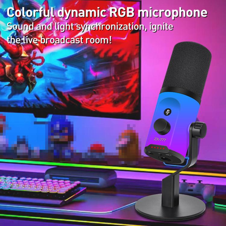 ZX-777 XLR / USB-C RGB Dynamic Microphone