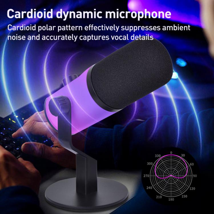 ZX-777 XLR / USB-C RGB Dynamic Microphone