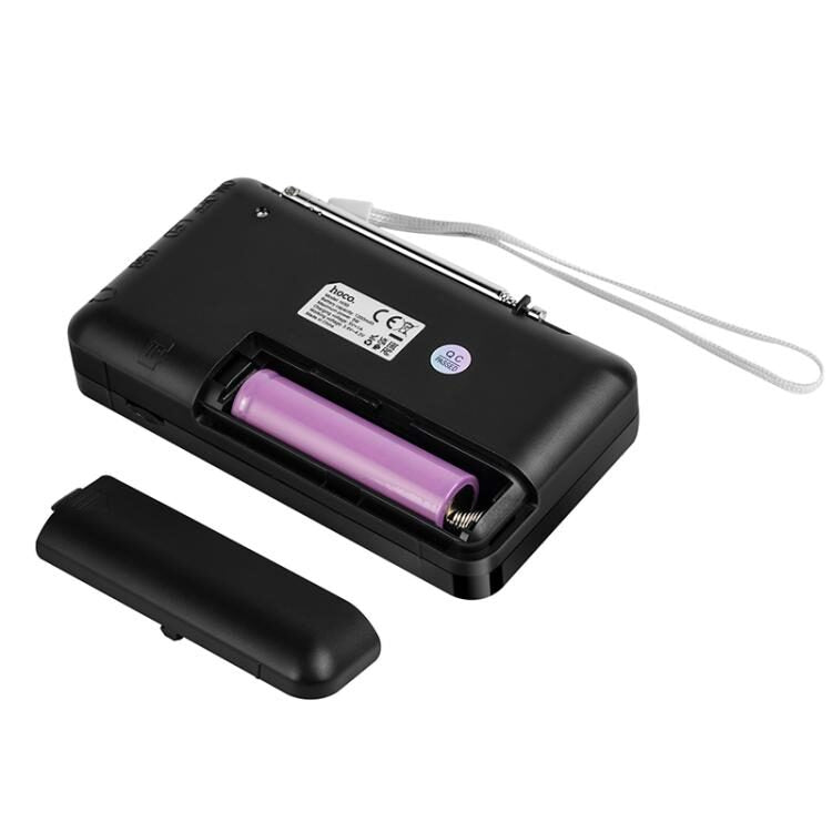 HOCO HI50 Tabletop Radio Battery with Bluetooth and USB Black