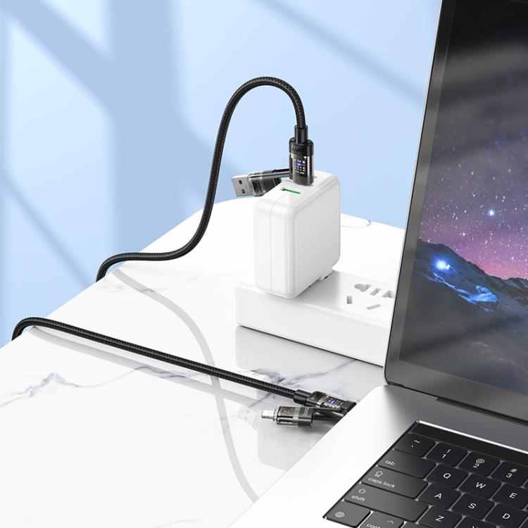 HOCO  U151 240W 4 in 1 USB and Type-C to Type-C and 8 Pin Charging Cable