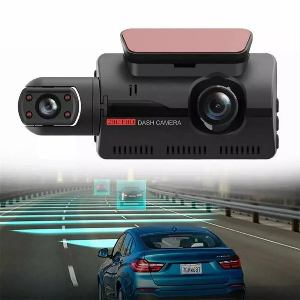 كاميرا A68 DVR للسيارة مقاس 3 بوصات بزاوية 110 درجات بدقة 1080 بكسل عالية الدقة