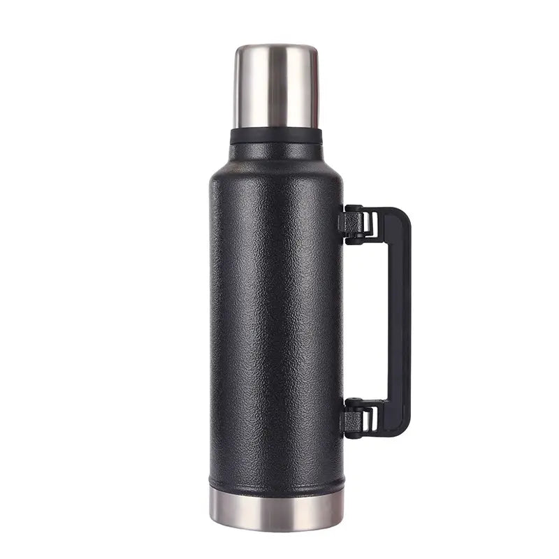 Stainless steel thermal water bottle thermos pot vacuum travel flask with handle 1200ml