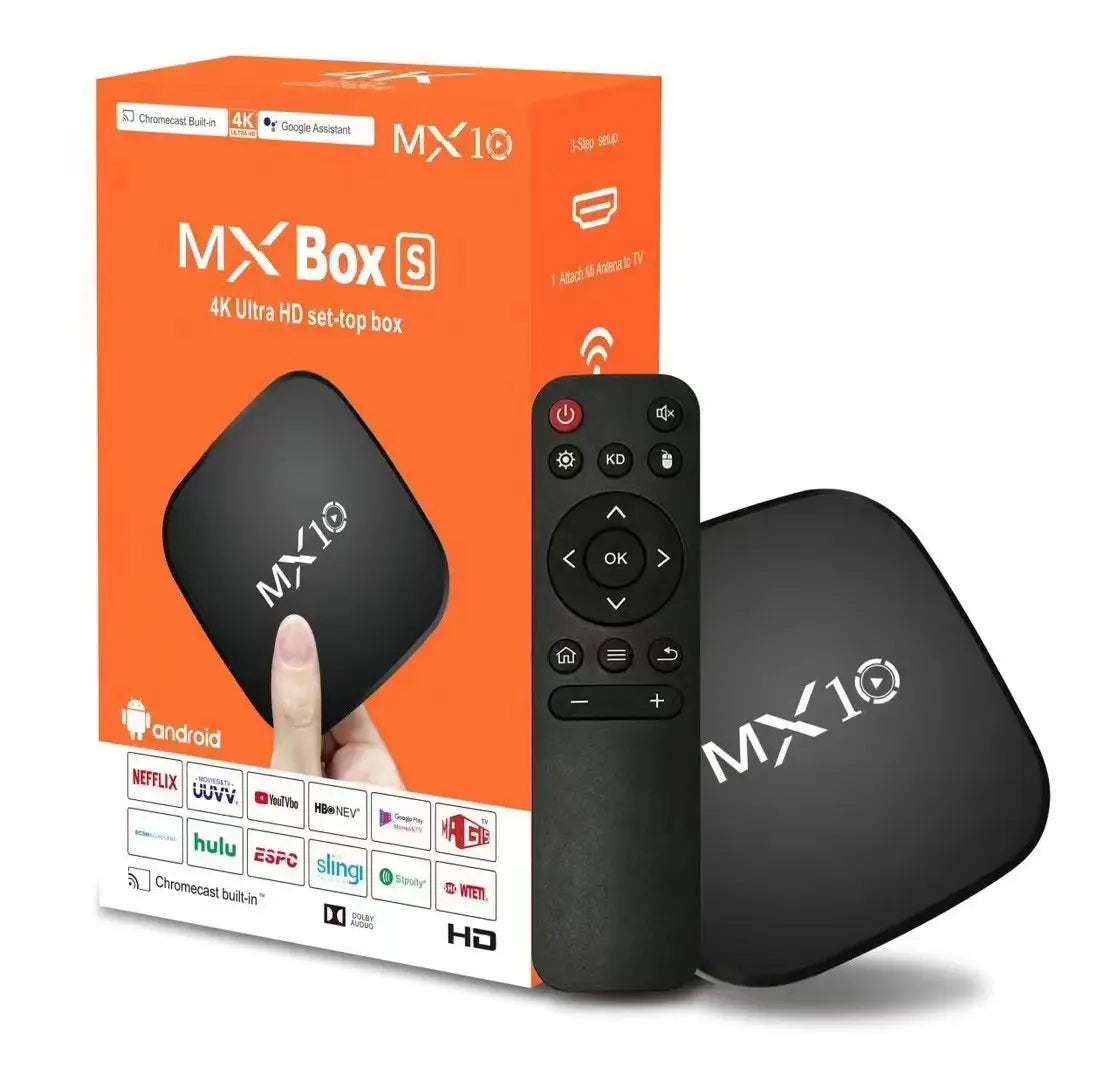 جهاز استقبال تلفزيوني MX 10 4K يعمل بنظام Android