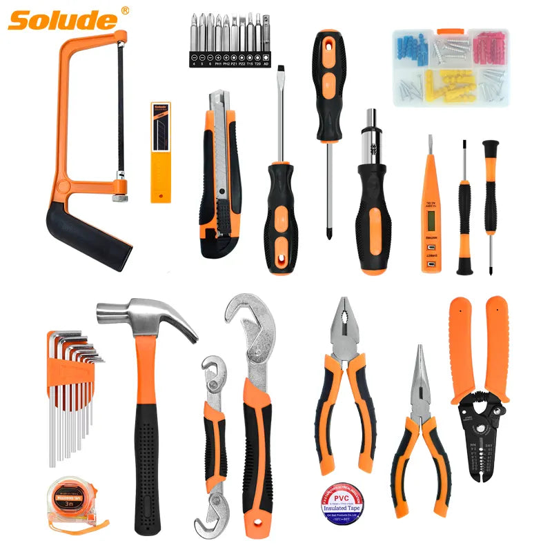 مجموعة أدوات كبيرة مكونة من 37 قطعة من Smart Tools، صندوق أدوات احترافي شديد التحمل، مجموعة أدوات إصلاح السيارات