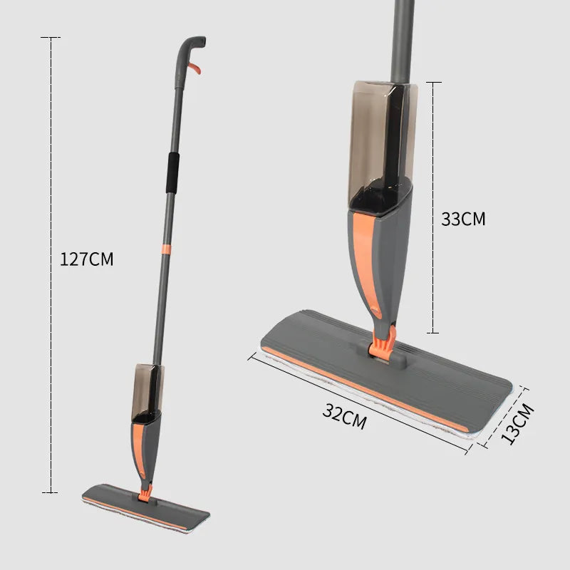 Microfiber Spray Mop with 420ml Refill Bottle Wet Dry Dust Flat Mop for Floor Cleaning