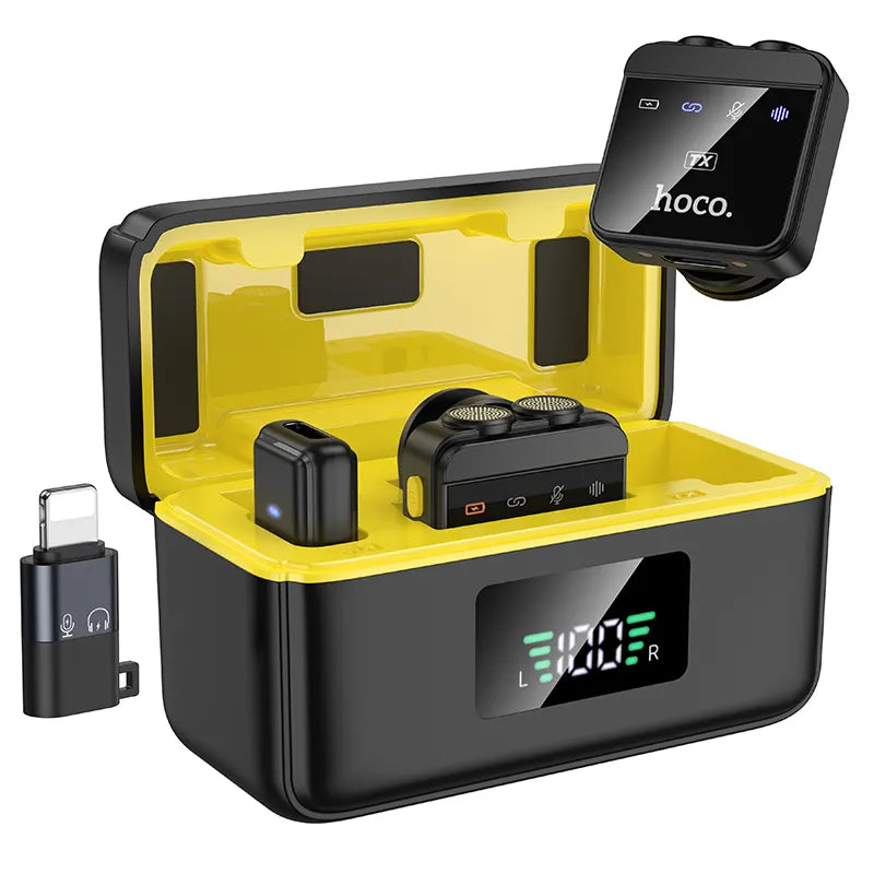 HOCO L17 NEW iPhone/Type-C Dual-mic magnetic lavalier wireless digital microphone