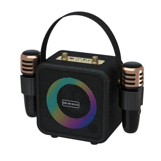 M4101 Super Bass High Quality Loud Big Speakers Outdoor DJ Party Portable Karaoke Speaker With 2 Wireless Mic for Family Ktv