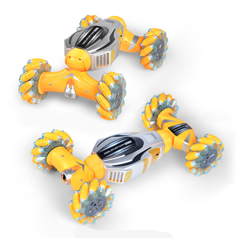 4WD Spray Rc Twist Car 2.4G Radio Control Music Light Stunt Spraying Remote Control Car Watch Control Twist Toy Car