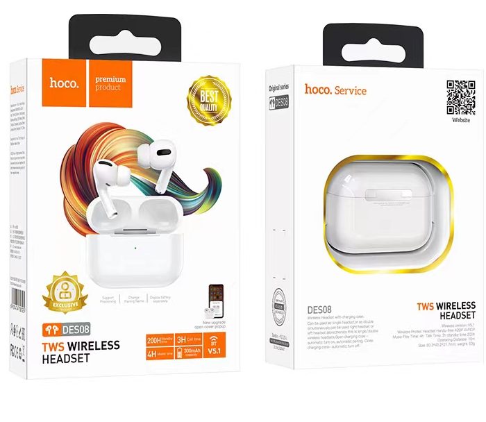سماعة رأس لاسلكية TWS من سلسلة Hoco DES08 الأصلية
