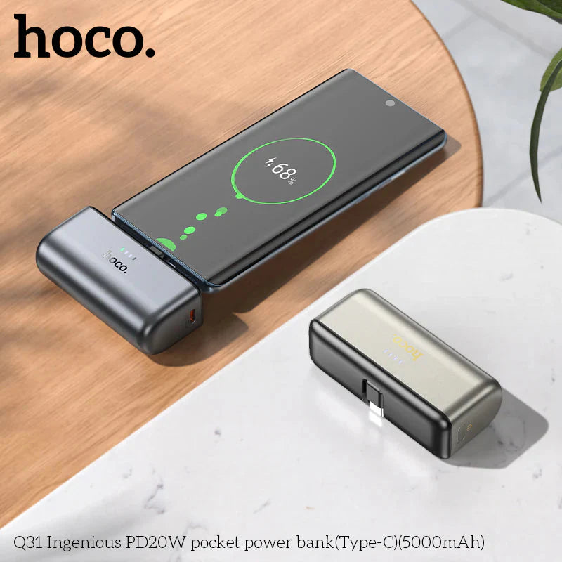 باور بانك HOCO Q31 Ingenious PD20W بسعة 5000 مللي أمبير في الساعة