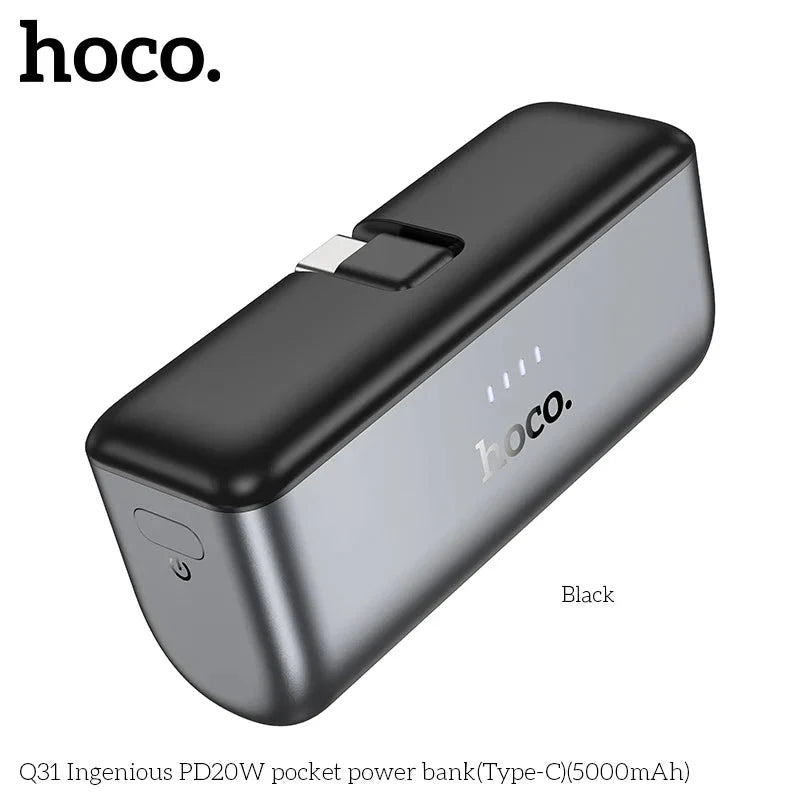 باور بانك HOCO Q31 Ingenious PD20W بسعة 5000 مللي أمبير في الساعة