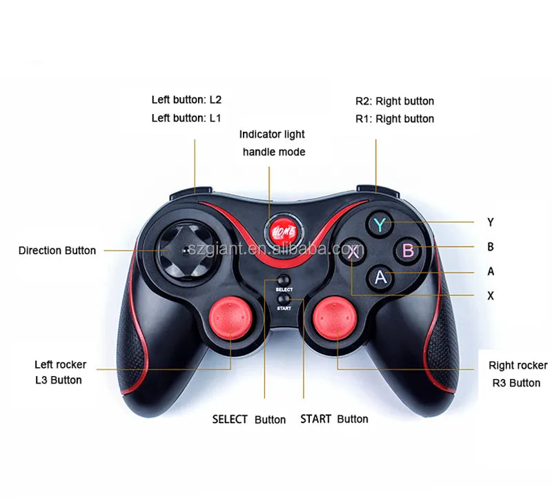 وحدة تحكم لاسلكية X3 لأجهزة IPAD iPhone، والهواتف المحمولة التي تعمل بنظام Android، والكمبيوتر الشخصي، والواقع الافتراضي