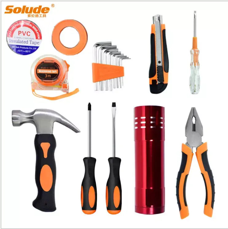 18Pcs Hardware Multifunction Professional Hand Work Household Repair Tool Set