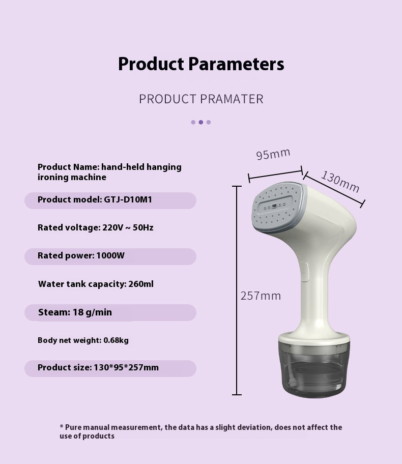 Handheld Portable Electric Fabric Clothing Steam Iron Steamer