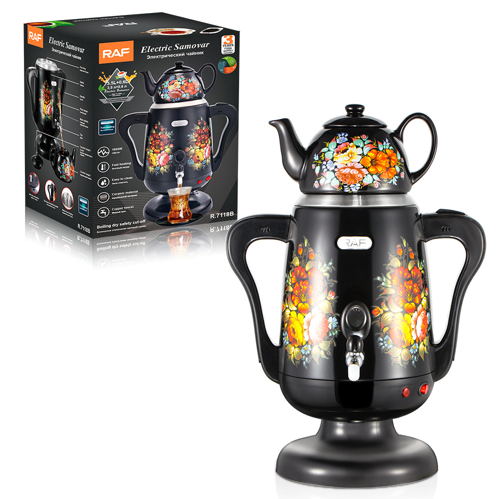 3.5L Electric Stainless Steel Automatic Samovar Temperature Control Electric Teapot Russian Turkish Kettle