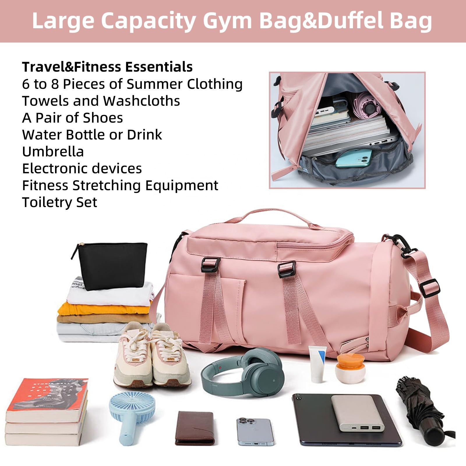 3 in 1 Outdoor Waterproof Large Capacity Travel Backpack Bag