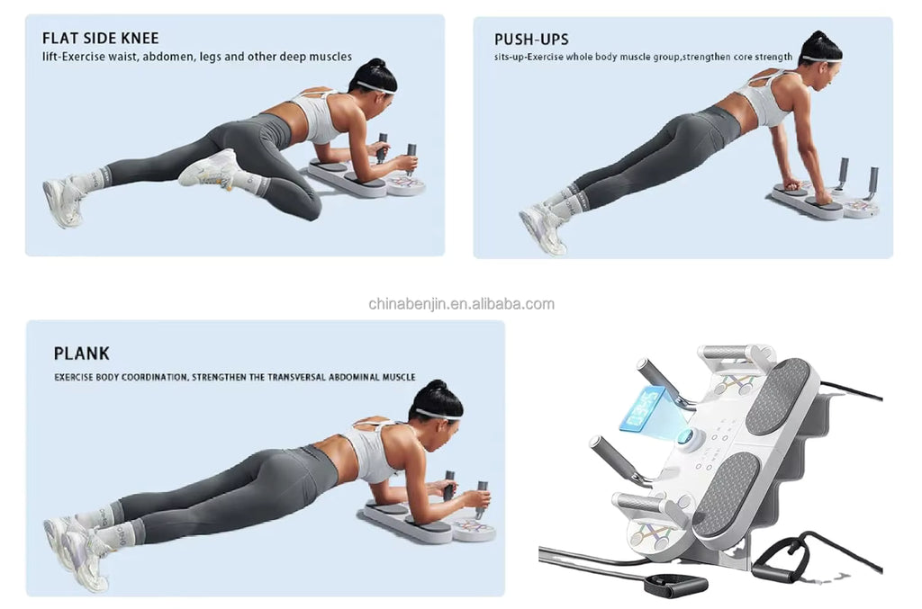 لوح تمرين الضغط للصالة الرياضية المنزلية، لوح تمرين الضغط، معدات تدريب القوة المحمولة