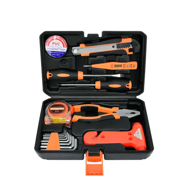 مجموعة أدوات منزلية احترافية من Smart Tools مكونة من 16 قطعة من الأدوات اليدوية المنزلية العامة مع صندوق أدوات بلاستيكي للتخزين