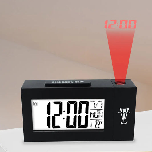 Projector Digital Alarm Clock Ceiling Display Desk Table Clock