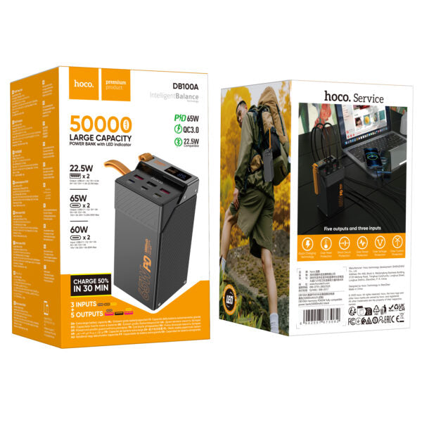 HOCO DB100A Harmony 50000mAh PD65W Power Bank