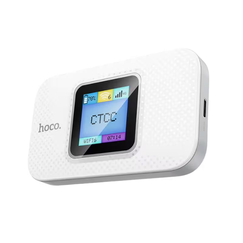 Hoco DQ12 Mobile Portable WiFi Router 10-Hour Battery 6-User Support