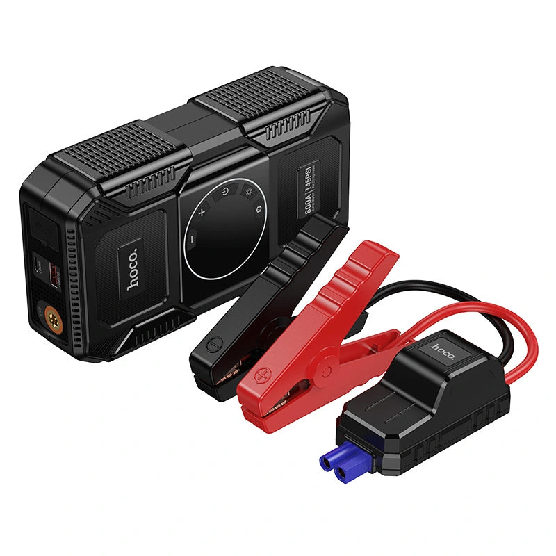 HOCO QS6 Intelligent Air Pump + Emergency Car Jump Starter 8000mAh Power Bank